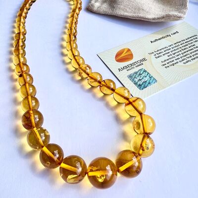 Exclusive Honey Baltic Amber Necklace