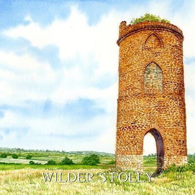 Berkshire, Fridge Magnet with view of Wilders Folly