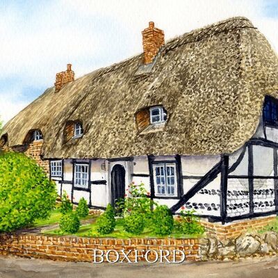 Berkshire.Imán para nevera con imagen de Boxford