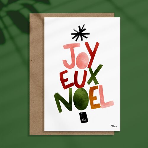 Carte de noël - JOYEUX NOEL