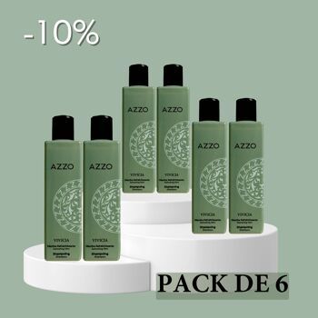 Shampoing Menthe Rafraîchissante Vivicia 250ml - Lot de 6 1