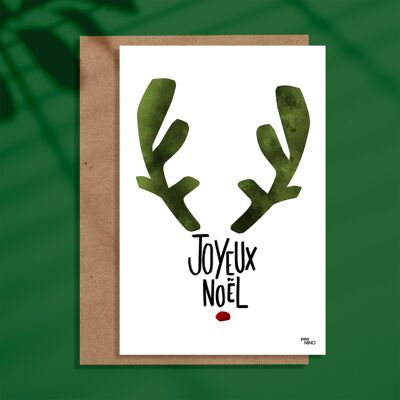 Cartolina di Natale - Buon Natale Cervo