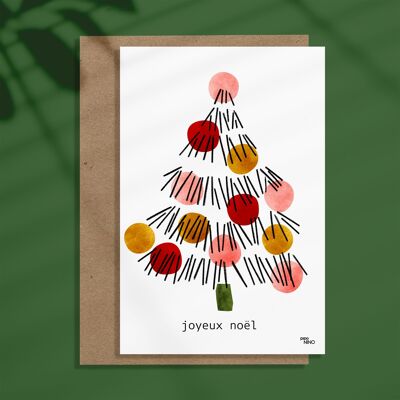 Christmas card - Merry Christmas Tree