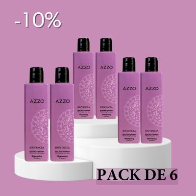 Jouvencea Feuchtigkeitsspendendes Aloe Vera Shampoo 250 ml – 6er-Pack