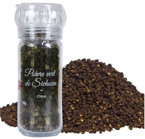 Poivre vert de Sichuan - en grains - 24g - Moulin