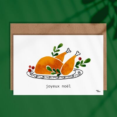 Christmas card - Merry Christmas Turkey