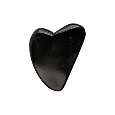 Gua Sha Facial Massage Black Obsidian, 7x4cm