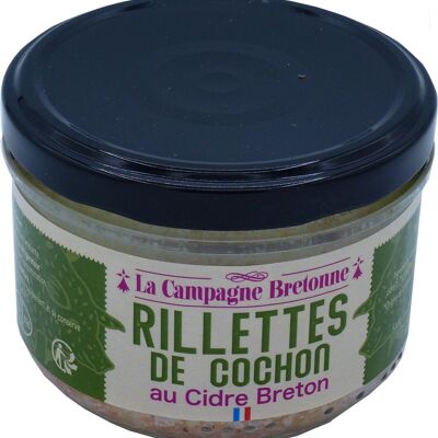 Schweinefleisch-Rillettes mit bretonischem Apfelwein, 180 g x 12