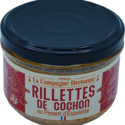 Schweinefleisch-Rillettes mit Espelette-Pfeffer, 180 g x 12