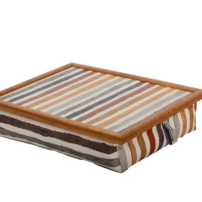 Andrews lap tray Painted Stripes