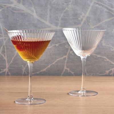 Set of 2 Empire Cocktail Glasses
