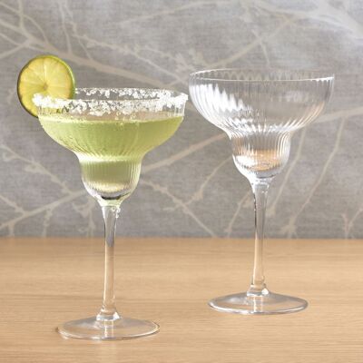 Set of 2 Empire Margarita Glasses