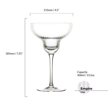 Ensemble de 2 verres à margarita Empire 4