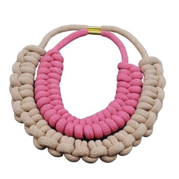 Collier Brandt rose et sable 3