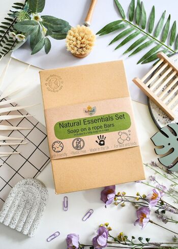 Natural Spa Essentials - Savon sur corde - 8 barres de 100 g 1