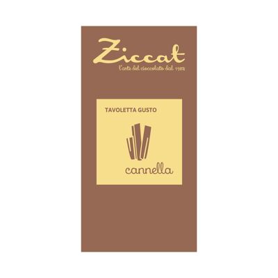 Tavoletta di cioccolato fondente 60% con Aroma Cannella 100g