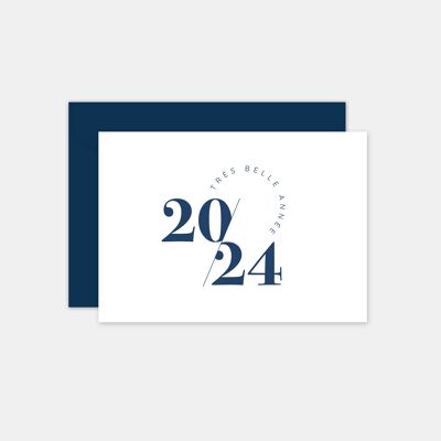 Tarjeta de felicitación marina contemporánea.