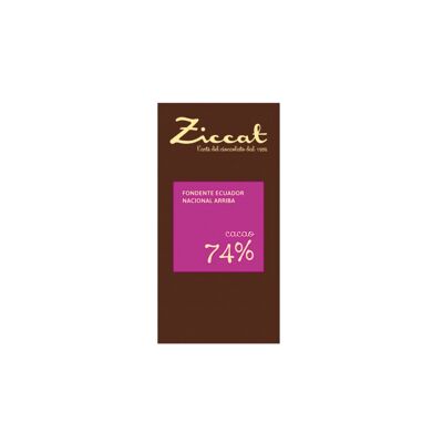 Tablette de chocolat mono origine Equateur 74% - 70g