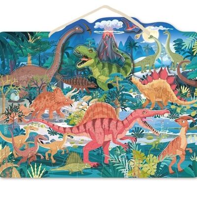 Speedy Monkey – Rompecabezas magnético (dinosaurio) – 48 piezas 5+ - 42x33x1cm