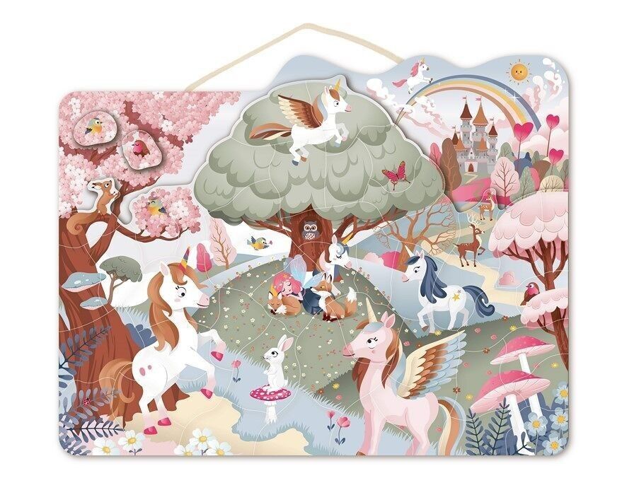 Speedy Monkey – Magnetic puzzle (unicorn) – 48 pcs 5+ - 42x33x1cm