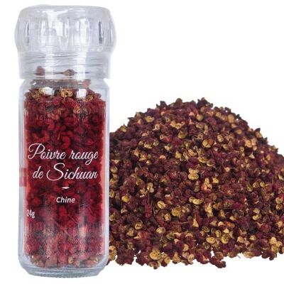 Sichuan red pepper - in grains - 24g - Mill