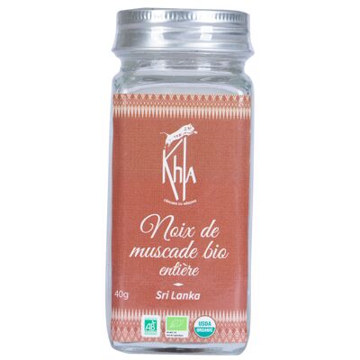 Nutmeg - Organic - whole - 40g - Jar