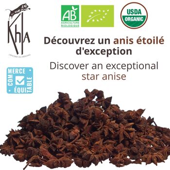 Anis étoilé - Biologique - entier - 20g - Pot 6