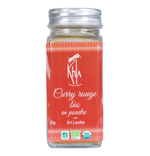Curry rouge - Biologique - en poudre - 50g - Pot
