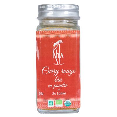 Red curry - Organic - powder - 50g - Jar