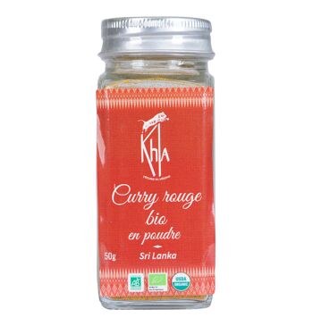 Curry rouge - Biologique - en poudre - 50g - Pot 1