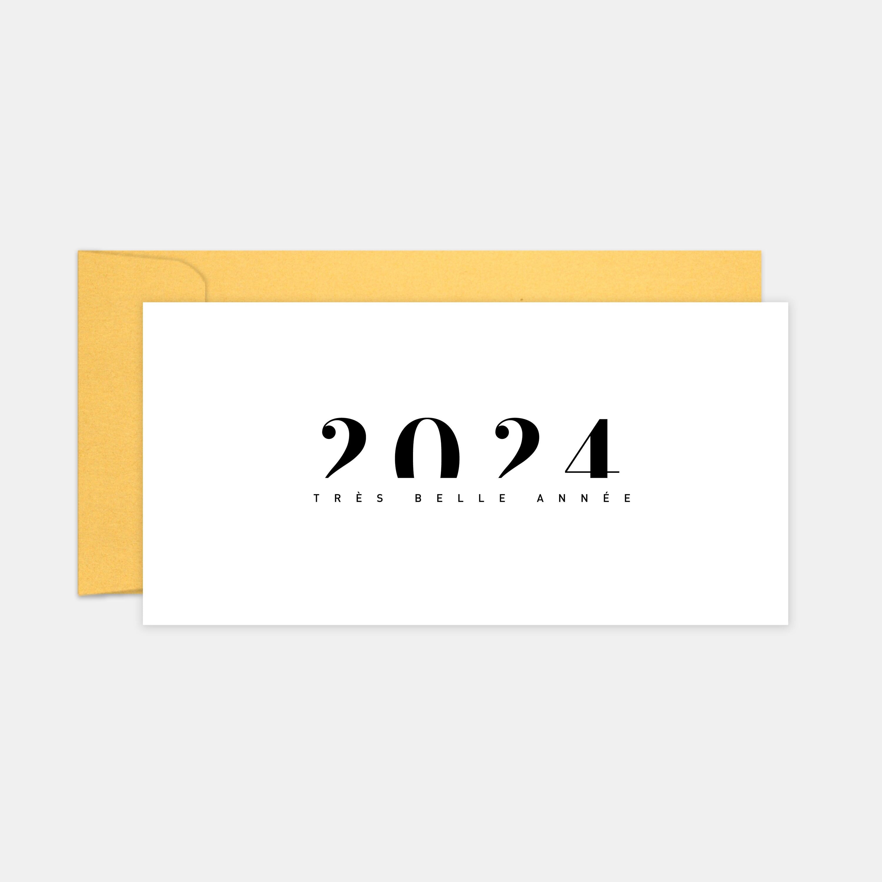 Carte de voeux Effacement noir