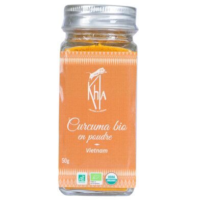 Curcuma - Biologique - en poudre - 50g - Pot