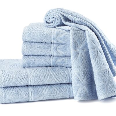 Asciugamano da bagno Agatha, azzurro