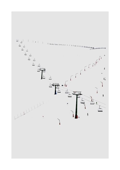 Fotografía y Técnica digital, realizada por los hermanos Legorburu, reproducción, serie abierta, firmada. Nieve 8