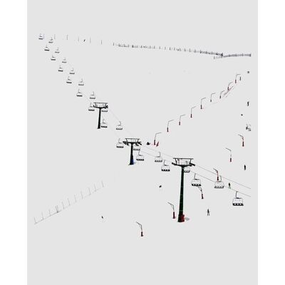 Fotografía y Técnica digital, realizada por los hermanos Legorburu, reproducción, serie abierta, firmada. Nieve 8