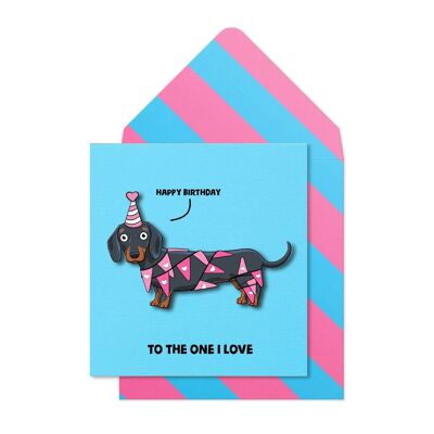 To The One I Love Dachshund