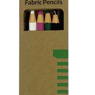 MATITE PER TESSUTO x 4, Set di 4 matite colorate per tessuto, matite colorate per marcatura su misura per la casa, 4 matite colorate per marcare tessuto, 4 matite per stoffa da cucire