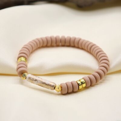 Bracciale Baily Marrone Crema