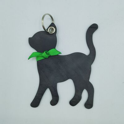 Schlüsselanhänger mit Katze aus Gummi