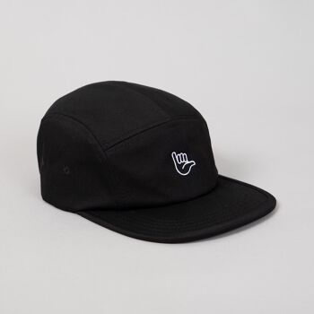 Cap Hang Loose – Casquette à cinq panneaux noir 2