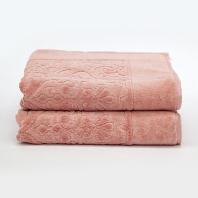 Bath mat retro pink, set of 2
