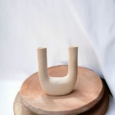 Vaso in ceramica Anaya a due rami