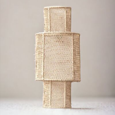 Inaya natural raffia wall light