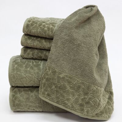 Towel stones green