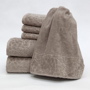 Drap de bain Stones kaki 1