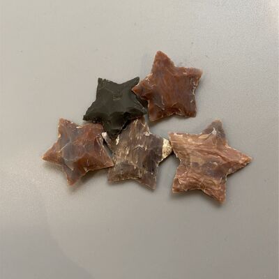Cristallo stella sfaccettato, 3x3 cm, agata indiana