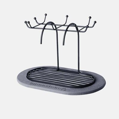 Loom Black Cup Drainer: Quick Drying and Smart Design for the Kitchen