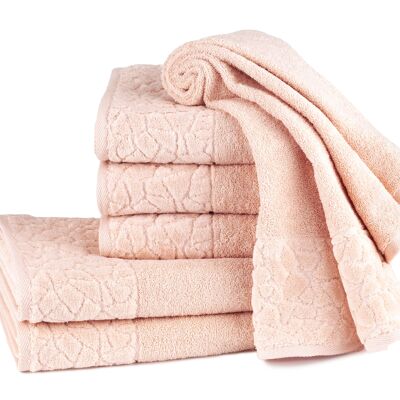Pietre per asciugamano rosa