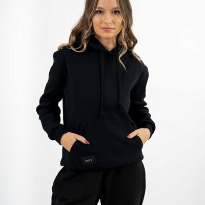 Sweat à capuche Basic Hood W Noir