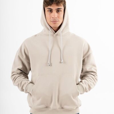 Hoodie Basic Skulk M Beige